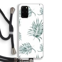 Simple leaves: Samsung Galaxy S20 Plus Transparant Hoesje met koord