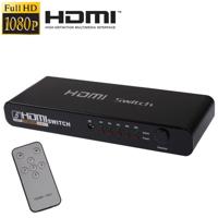 5 Poorten Full HD 1080P HDMI Switch met Switch & Afstandsbediening 1.3 Versie (5 Poorten HDMI Input 1 Poort HDMI Output)