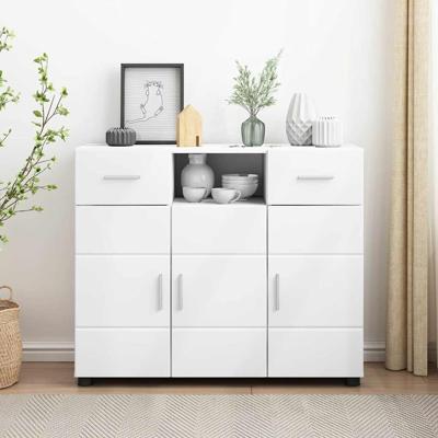 Dressoir met lade Wit 88.5 x 30.5 x 73 cm Bewerkt hout