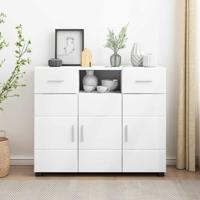 Dressoir met lade Wit 88.5 x 30.5 x 73 cm Bewerkt hout
