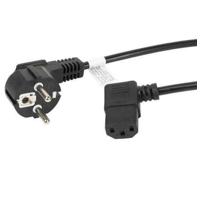 Voedingskabel Lanberg SCHUKO CEE 7/7 A IEC320 C13 Zwart