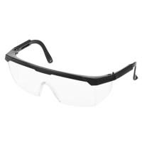10 PC's buiten veiligheidsbril bril oog bescherming bril tandheelkundige werk Eyewear (zwart Frame wit Lens)