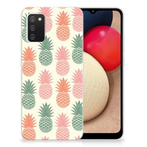 Samsung Galaxy A02s Siliconen Case Ananas