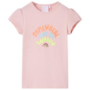 Kindershirt 128 lichtroze