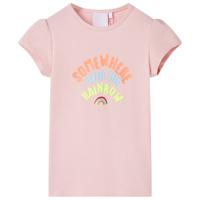 Kindershirt 128 lichtroze