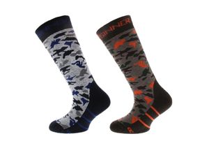 Sinner Kinder Ski Sock Camo 2-pack 31-34 Camouflage