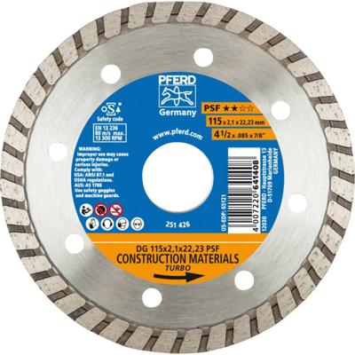 PFERD TOOLS 68011222 Dg Psf Diamanten doorslijpschijf Diameter 115 mm Boordiameter 22.23 mm 1 stuk(s)