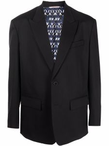 Valentino Garavani blazer à simple boutonnage - Noir