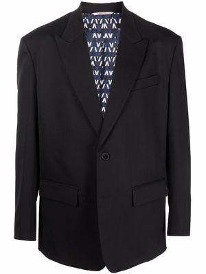 Valentino Garavani blazer à simple boutonnage - Noir