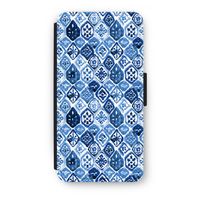 Blauw motief: iPhone 7 Plus Flip Hoesje