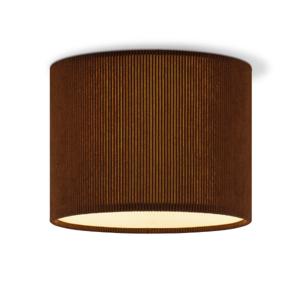 Corduroy Plafondlamp - Cilinder - Brown - Scandinavische stijl - ø22 x 17 cm - E27 Fitting - Geschikt voor Woonkamers en slaapkamers