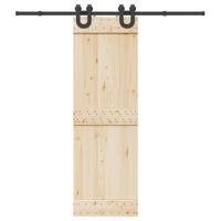 VidaXL Doos met onderdelen voor schuifdeur 200 cm staal zwart