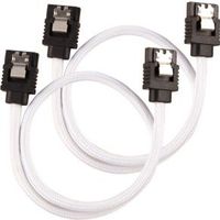 Corsair CC-8900249 SATA-kabel 2 stuks 30cm Zwart, Wit