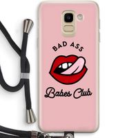 Badass Babes Club: Samsung Galaxy J6 (2018) Transparant Hoesje met koord