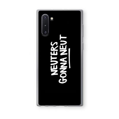 Neuters (zwart): Samsung Galaxy Note 10 Transparant Hoesje