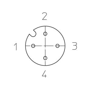 Lutronic 1068 Sensor/actuator connector, geassembleerd M12 Aantal polen (sensoren): 4 Koppeling, recht 5.00 m 1 stuk(s)