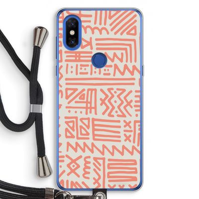 Marrakech Pink: Xiaomi Mi Mix 3 Transparant Hoesje met koord