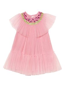 Tutu Du Monde robe en tulle Watermelon Splash à sequins - Rose