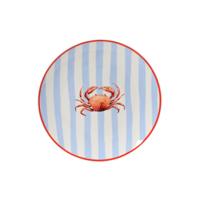 Ontbijtbord Krab porselein Ø19,4xH2cm