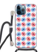 Klaproosjes: iPhone 12 Pro Max Transparant Hoesje met koord