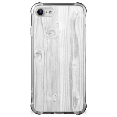 iPhone SE 2022/2020 | iPhone 8/7 Stevig Telefoonhoesje White Wood iPhone SE 2022/2020 | iPhone 8/7 Stevig Telefoonhoesje White Wood