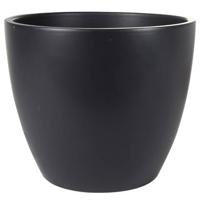 Steege Bloempot - zwart - keramiek - 33 x 28 cm