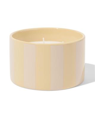 HEMA Geurkaars ⌀11x7cm Keramiek Sinaasappel-cederhout (naturel)