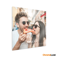 Foto op aluminium afdrukken - Wit (ChromaLuxe) - 30 x 30 cm