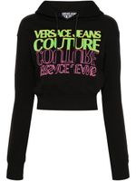 Versace Jeans Couture hoodie en coton à logo imprimé - Noir - thumbnail