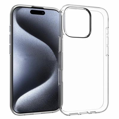 TPU Back Cover Hoesje iPhone 16 pro Transparant TPU Back Cover Hoesje iPhone 16 pro Transparant