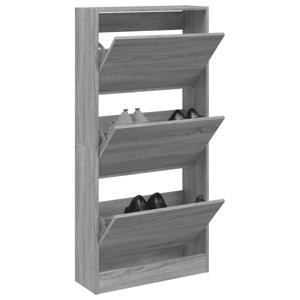 VidaXL Schoenenkast 60x21x125,5 cm bewerkt hout grijs sonoma eiken