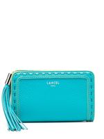 Lancel portefeuille Premier Flirt à détail de pompon - Bleu