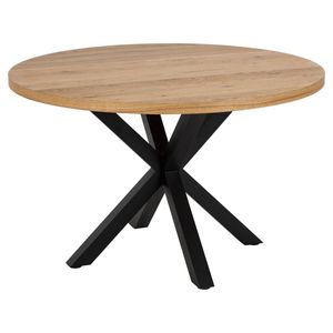 Lunde eettafel Liv zwart - hout