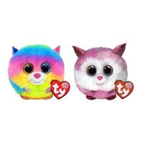 Ty - Knuffel - Teeny Puffies - Gizmo Cat & Princess Husky - thumbnail