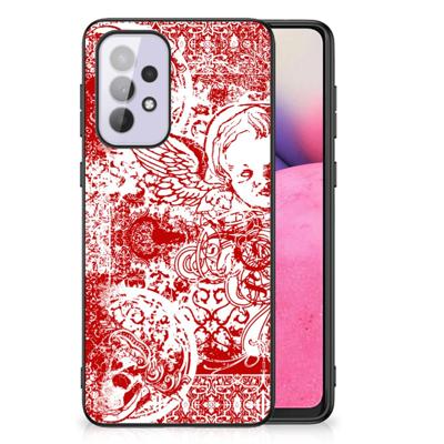 Telefoonhoesje Samsung Galaxy A33 5G Angel Skull Rood