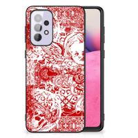 Telefoonhoesje Samsung Galaxy A33 5G Angel Skull Rood