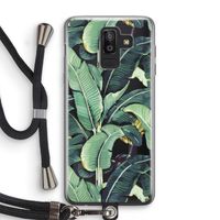 Bananenbladeren: Samsung Galaxy J8 (2018) Transparant Hoesje met koord