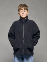 Sweater in sherpa met lange mouwen voor jongens JONEN antraciet Sweater in sherpa met lange mouwen voor jongens JONEN antraciet