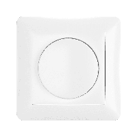 Dimmerknop incl. centraalplaat en raamwerk - Wit