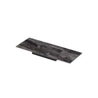 INK Post Wastafel keramische slab envelop bak midden met 1 kraangat 120x45x1 Venice brown glossy