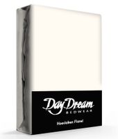 Flanellen Hoeslaken Ecru Day Dream-140 x 200 cm