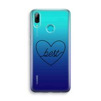Best heart black: Huawei P Smart (2019) Transparant Hoesje