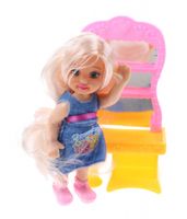 Jonotoys tienerpop Patty 12 cm meisjes kaptafel - thumbnail