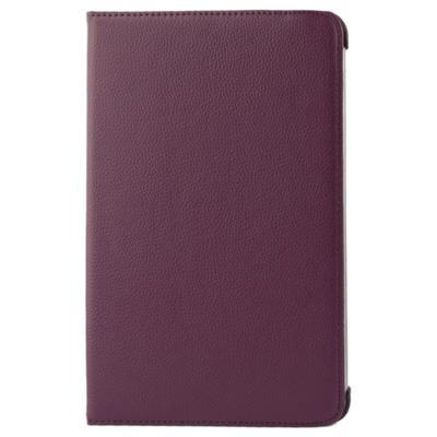 360 graden draaibaar Litchi structuur lederen hoesje met houder voor Samsung Galaxy Tab 2 (10.1) / P5100(paars)