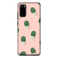Cactusprint roze: Samsung Galaxy S20 Tough Case