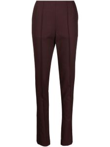 Materiel pantalon de tailleur à détails nervurés - Rouge