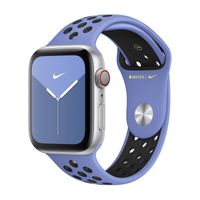 Apple origineel Nike Sport Band Apple Watch 38mm / 40mm / 41mm Royal Pulse / Black - MWU62ZM/A - thumbnail