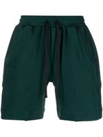 STYLAND short en coton à taille à lien de resserrage - Vert