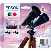 Epson 502 Multipack zwart en kleur cartridge - thumbnail