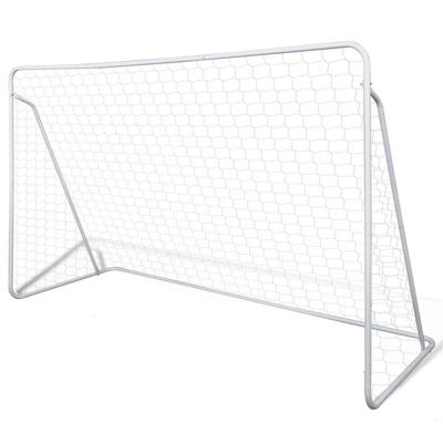 VidaXL Voetbaldoelset hoogwaardig 240x90x150 cm staal
